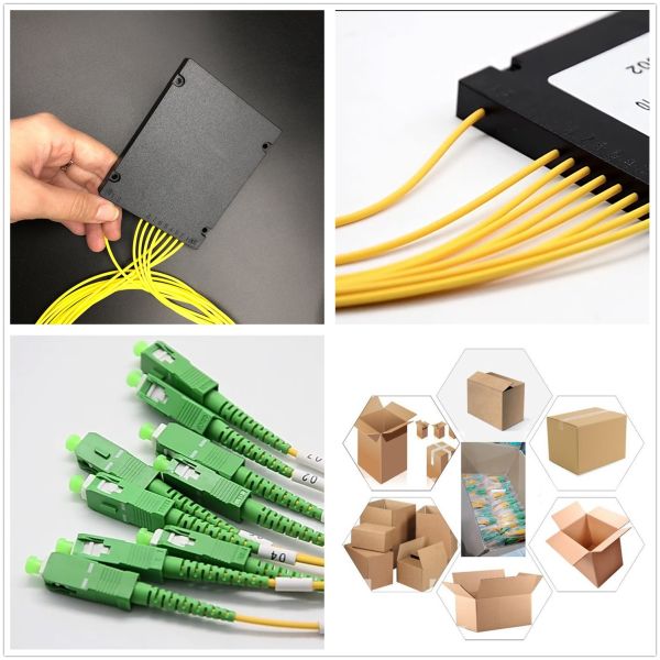 1 * 8-управляемый ABS Box SC APC UPC Multiplexer FTTH Optical PLC Splitter для волокна GPON EPON