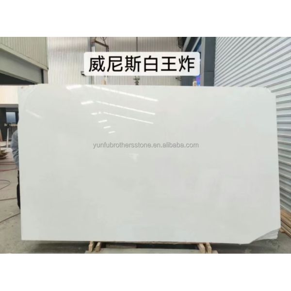 Customized Size Polished Italian White Marble Tile Top-Grade Stone for Hotel Floor