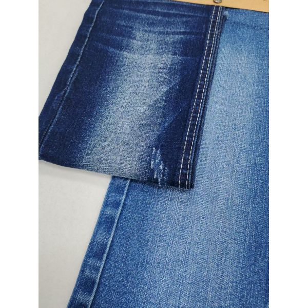 Super-Soft 69%Cotton Warp Slub Denim Fabric 8.5oz High Stretch For Woman Jeans
