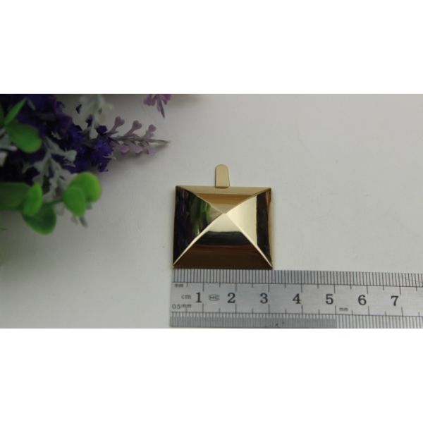 DIY bag hardware accessories light gold 30 mm metal square nail for handbag