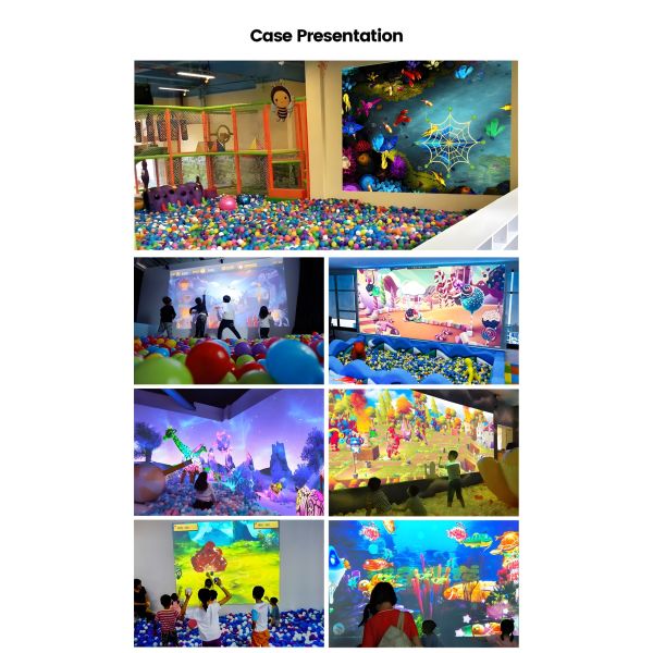 Indoor Playground Interactive Projection Game with 35 Games, 3400 Lumens Brightness and 1024*768 Resolution