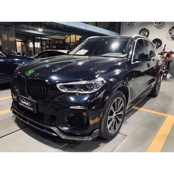 Venta caliente X5 G05 Fibra de carbono Kit de cuerpo Forbmw X5 Fibra de carbono delantera pala trasera difusor spoiler falda lateral