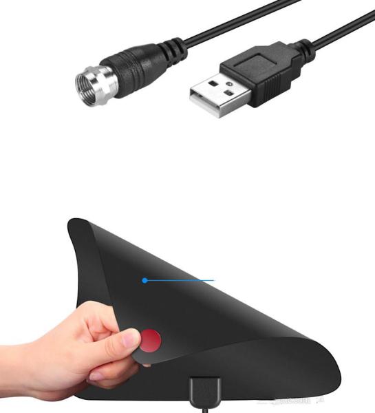 Mini TV Antenna SMALLRT Digital Indoor HDTV Antenna 50 Miles Range for Signal Booster