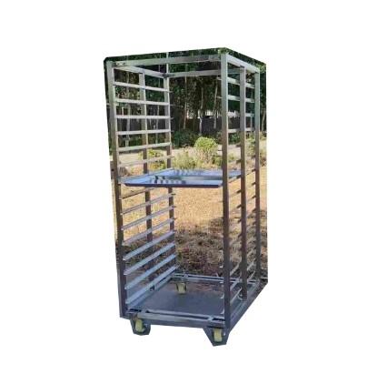  15 Layers Commercial Stainless Steel Bakery Cart Shelves For Catering