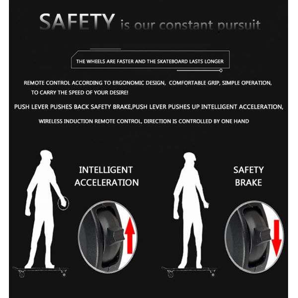 Inflatable Wheel Four Wheel Electric Skateboard Big Foot Large Power Motor