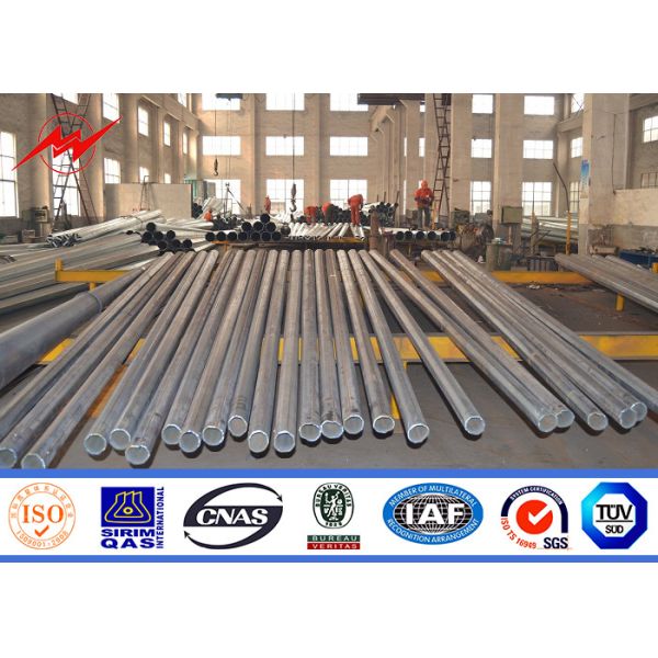 Q235 Steel Utility Pole Electric Telescoping Pole For Electricity Transmission