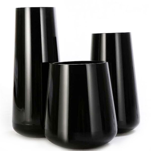 Tipo modular de aço inoxidável exterior plantadores da planta e potenciômetros de flor