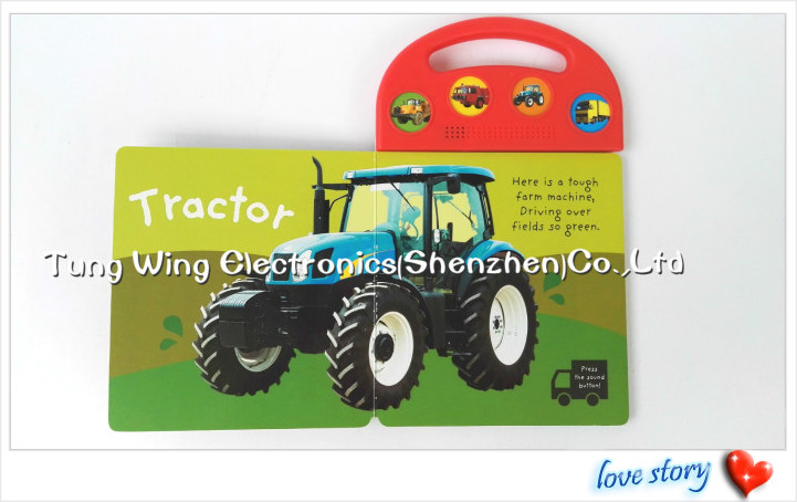 Toy книга звука кнопки тележек, взаимодействующие ядровые книги для детей