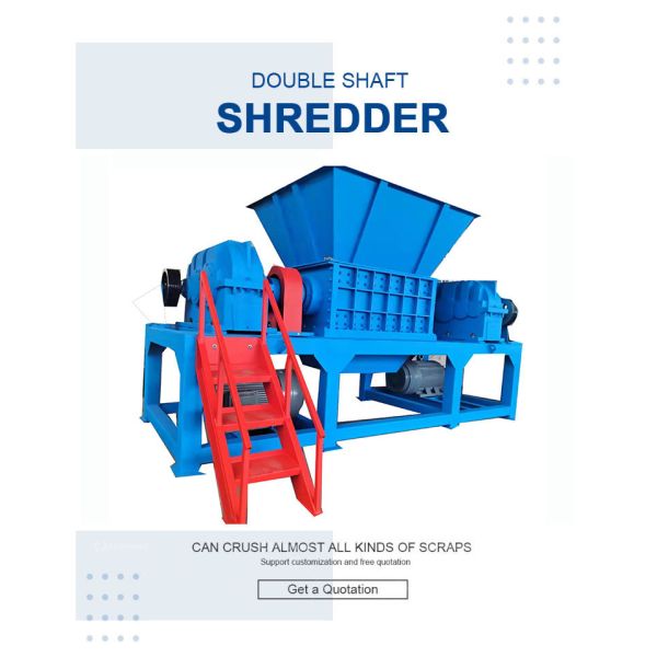 1600 Shredder Double Axis Straw Shredder for Multifunctional Domestic Waste Disposal