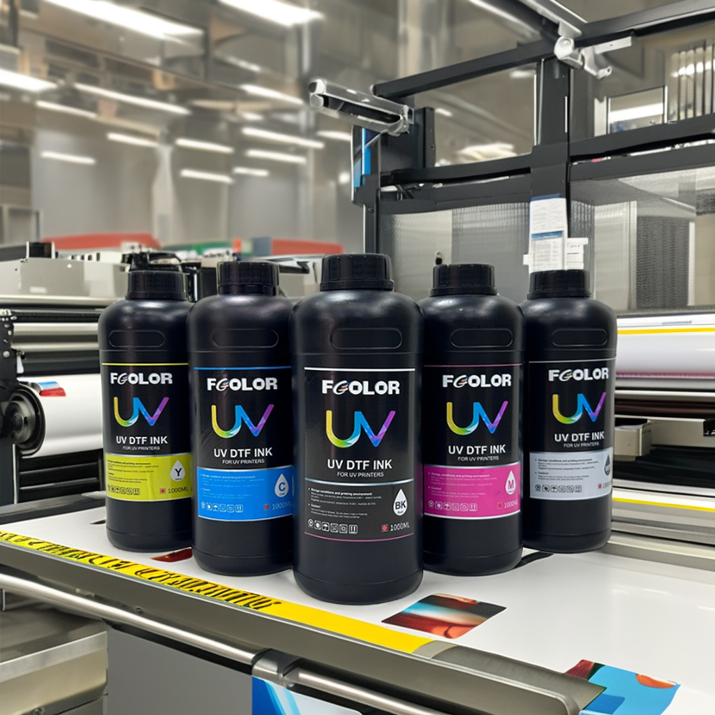 Premium UV DTF Ink for Epson I3200 XP600 I1600 TX800 Strong Adhesion, No Clogging, Vibrant Colors