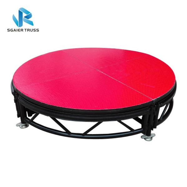 Adjustable Height Outdoor Concert Stage Non Slip Surface Aluminium Stage Deck Platform