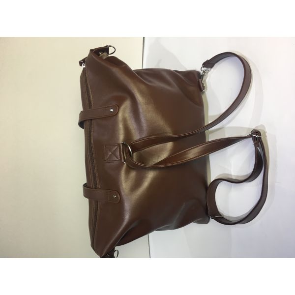 Neutral PU Leather Baby Changing Bag , Messenger Diaper Bag 18