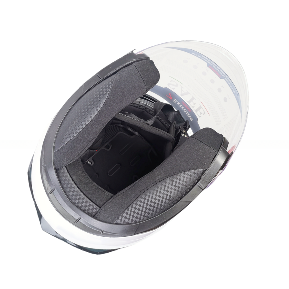 Мотоциклетный шлем с двойным визиром на пол лица для защиты в любое время года