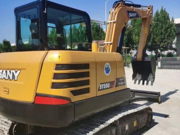 SY55C Excavateur Sany d'occasion Mini Excavator 5T Isuzu 4JG1 Moteur