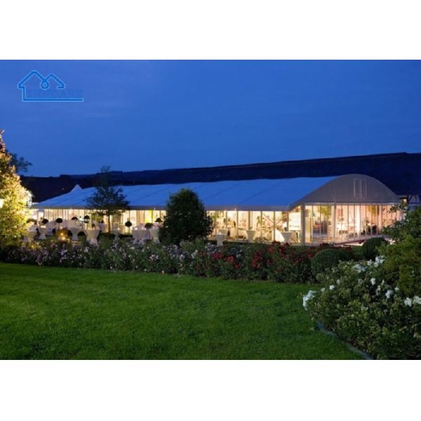5x5m Waterproof PVC Cover Arcum Tent Aluminum Alloy Frame Arc Shape for Elegant Events