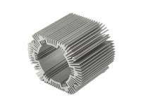 Argenté anodisé mené autour de l'extrusion de radiateur