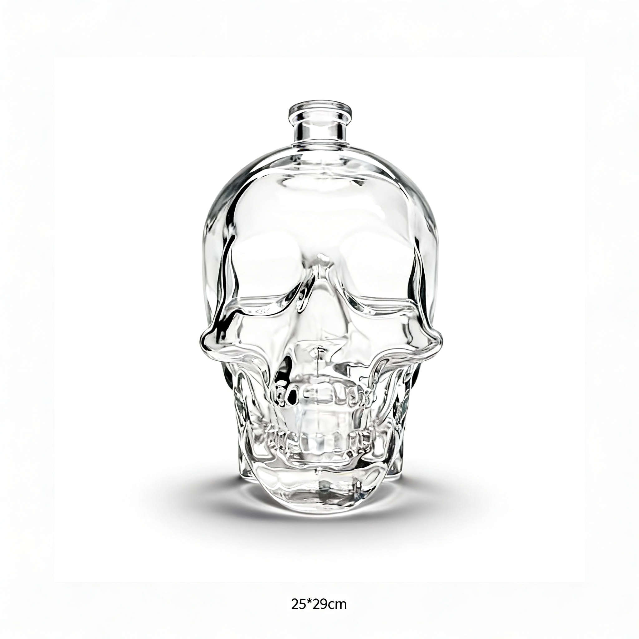 3000ml Cystal Head Vodka Glass Bottle /super flint glass material