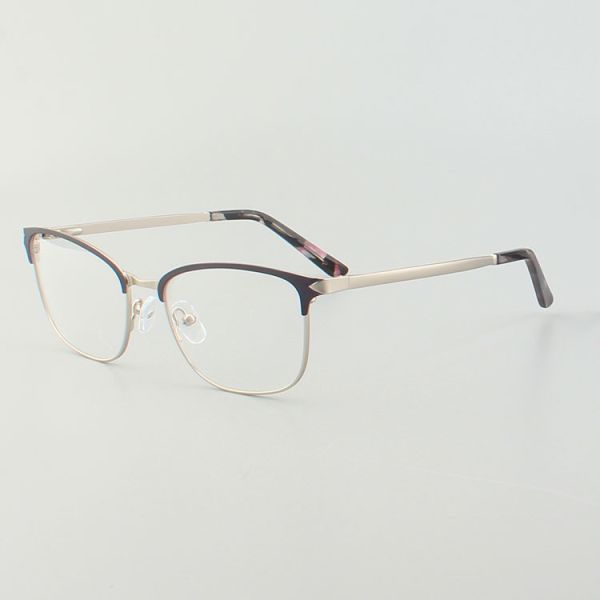 54 - 16 - 140 Stainless Steel Cat Eye Reading Glasses
