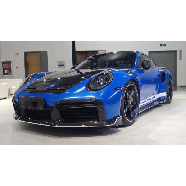 Repair Porsche 992 Body Kit BS Style Turbo Widebody Diffuser Spoiler Dry Carbon Fiber