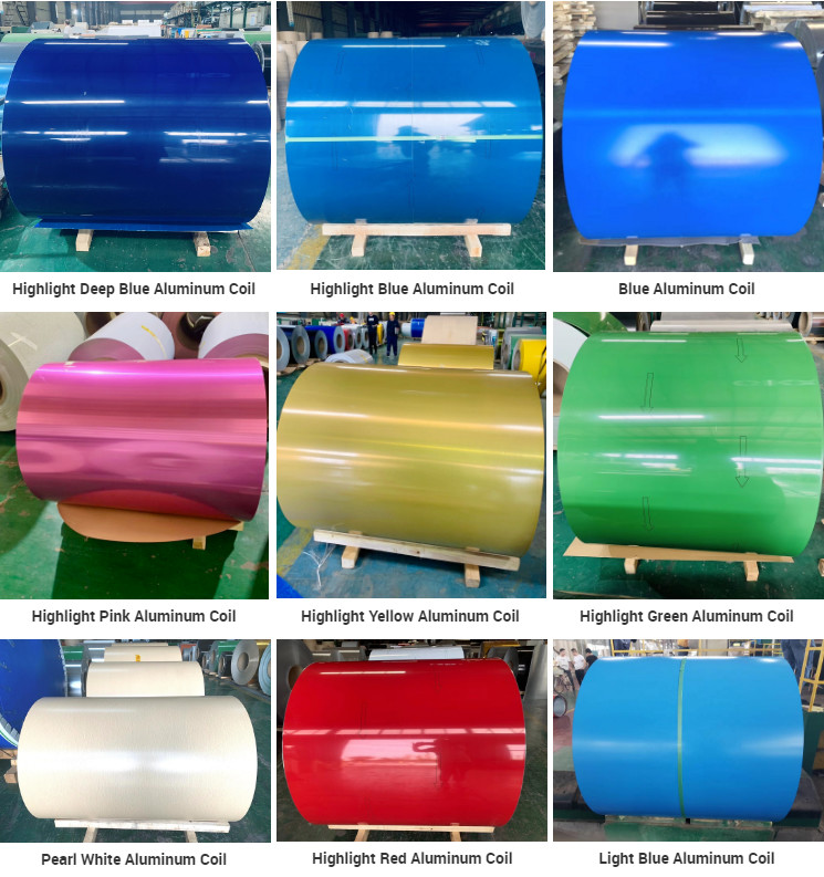1060 1050 1100 Pvc Prepainted покрывая катушка листа цвета алюминиевым покрытая цветом для сточной канавы