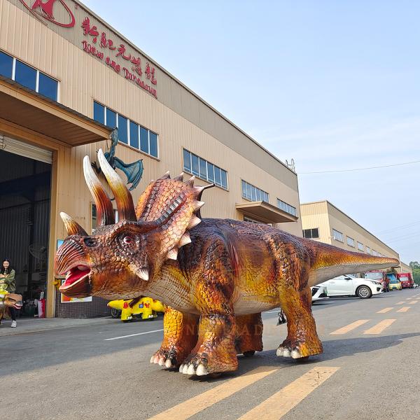 Simulation Electric Brachiosaurus Walking Animatronic Dinosaur Ride for Kids