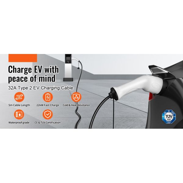 Кабель зарядки электромобиля 1 / 3 Фаза 3.6KW 7KW 11KW 22KW