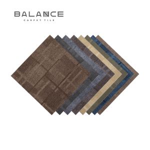 Loop Pile Construction Carpet Tiles Super September PVC Backing 50x50 PP Carpet Floor