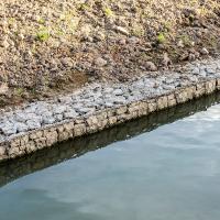 Cage en gabion tissée Restauration des zones humides Contrôle de l'érosion écologique Matériau recyclé