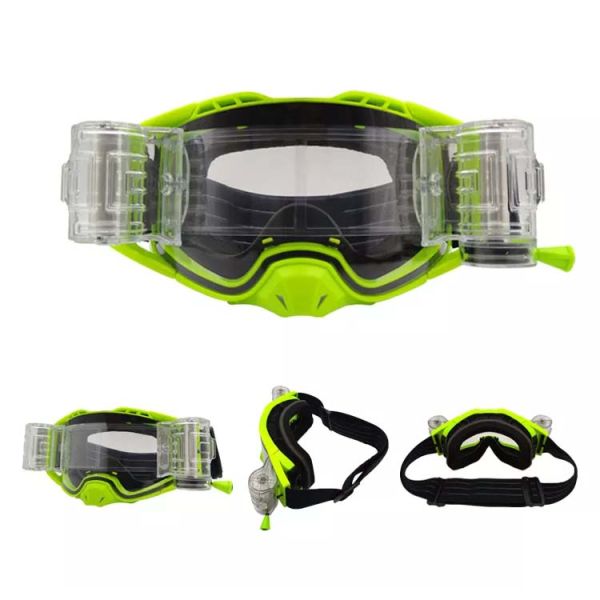 Custom Motorcycle MX Dirt Bike Goggles with Roll Off System Customized Color