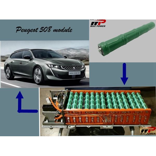 модуль 4.8V ПЕЖО 508 автомобильного аккумулятора 201.6V NIMH HEV