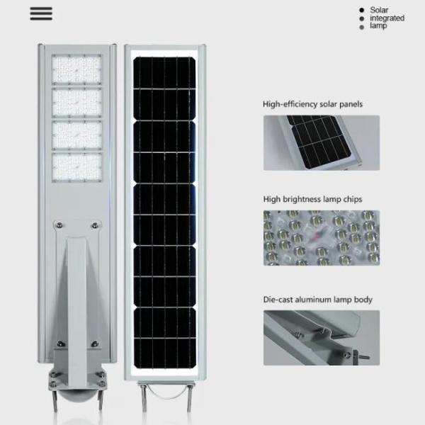 Aluminium imperméable extérieur tout de route de jardin dans un réverbère solaire de LED