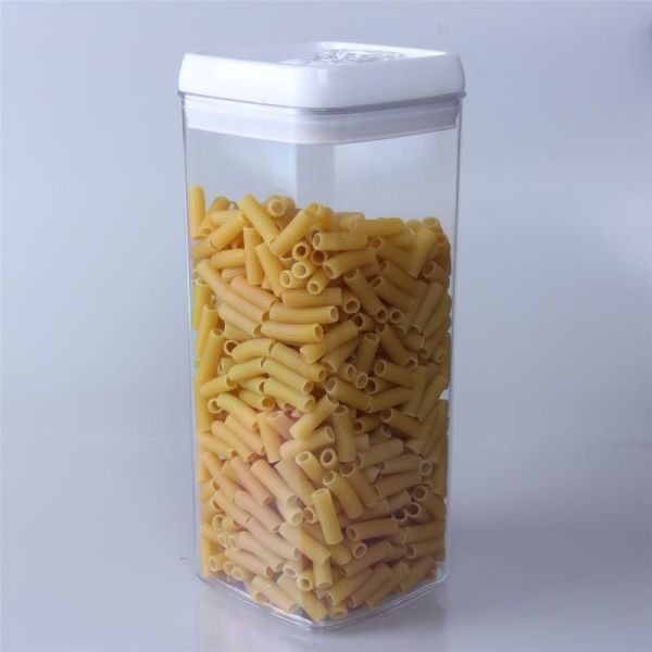 Customized 3.1L Square Kitchen Use Big Transparent Plastic Airtight Food Storage Container