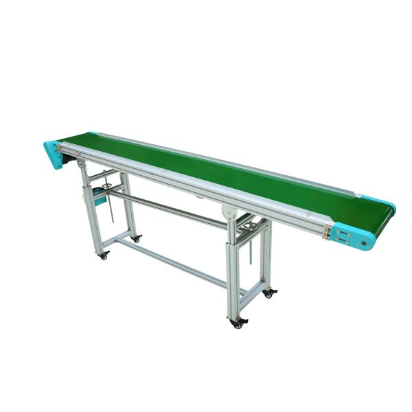 Aluminum Frame Horizontal Belt Conveyor , Easy Installation PVC Conveyor Belt