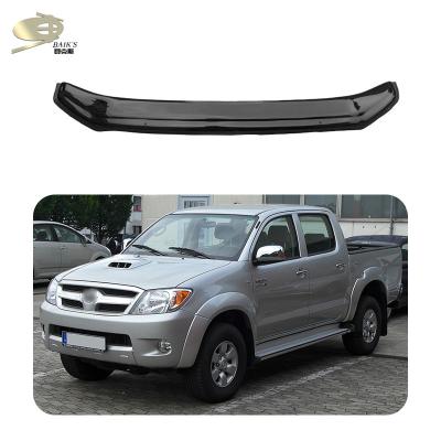 2.0mm Thickness Bonnet Bug Deflector For Hilux Vigo 2004-2010 Dark Smoke