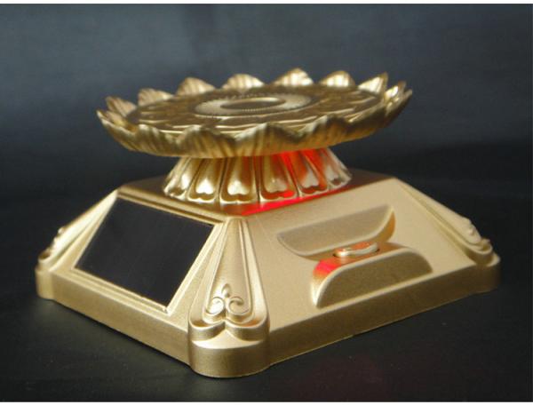 Lotus Tray Solar Display Stand Beautiful Acrylic Small Colorful Rotating Display Stand