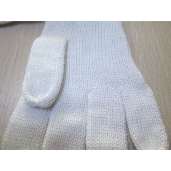 Ladies Acrylic Glove/Mitt with Screen--One layer--Fashion glove--Solid color