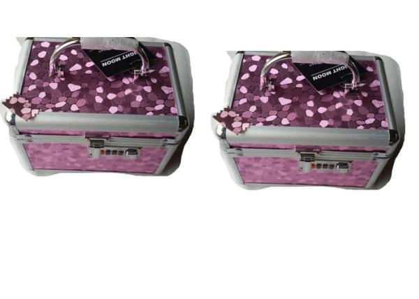 3 Pieces Set Of Beautify Cosmetics Case Aluminum Framed OEM ODM Available