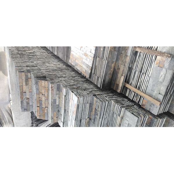 Natural Slate Cultured Stone Panels Rust Stone For Indoor Outdoor Wall