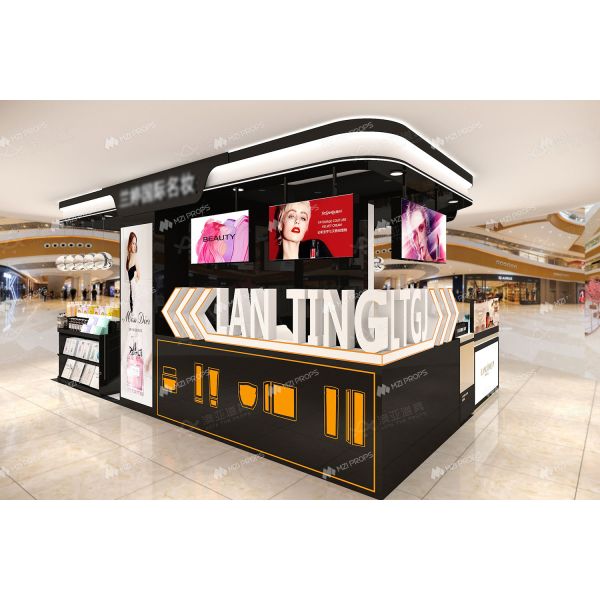 BKC008 Premium makeup booth Cosmetic mall kiosk for Skincare Store Display Furniture
