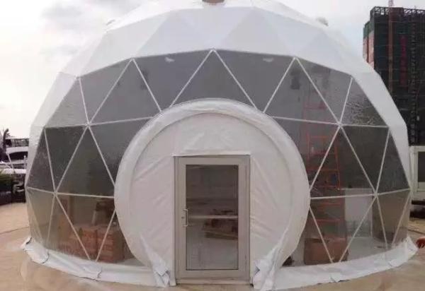 Sun Shade Beach Geodesic Dome Tent With 850 Gsm PVC Coated Fabric