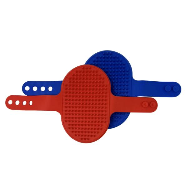 Brosse de bain pour animaux de compagnie, massage doux, élimine les poils détachés, convient aux chiens et aux chats