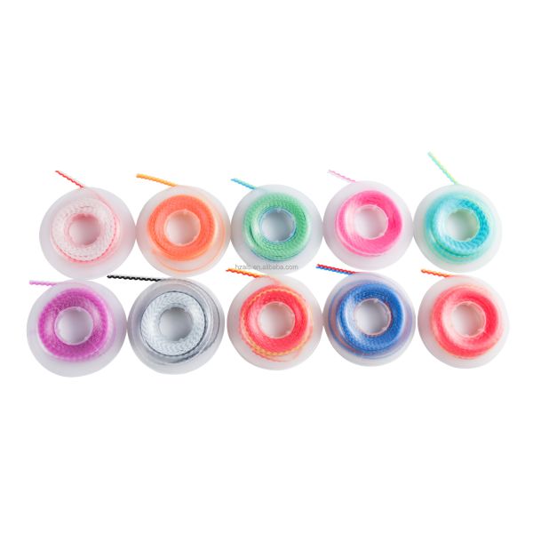 L' orthophonie élastique ligature des appareils orthopédiques bande de la chaîne transparente bleu rose