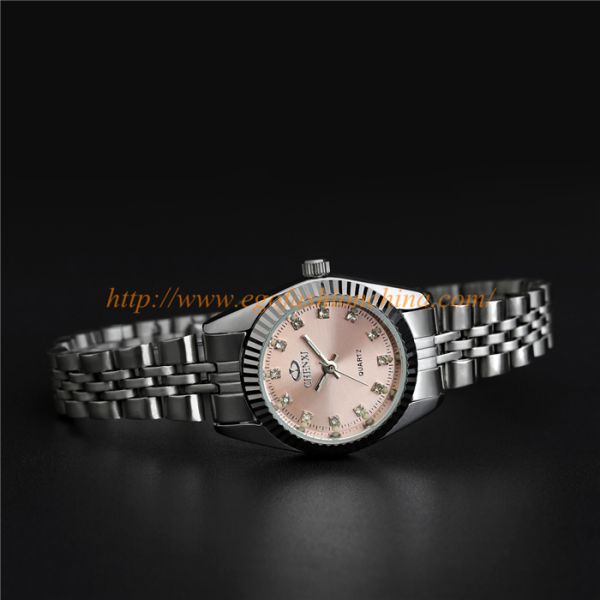 004A Pink Watch for Lady Female Watch OEM Small Order Quartz Watch Gift Wristwatch Watches