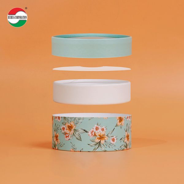 Emballage en tube de papier rond Kraft en carton personnalisé écologique pour cosmétiques en poudre