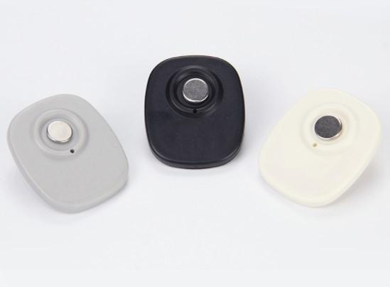 ABS plastic material eas security alarm system mini square rf hard tag for clothing stores