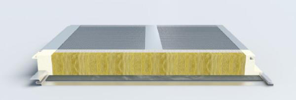 Espessura à prova de fogo impermeável de Rockwool 75mm do painel de sanduíche da isolação