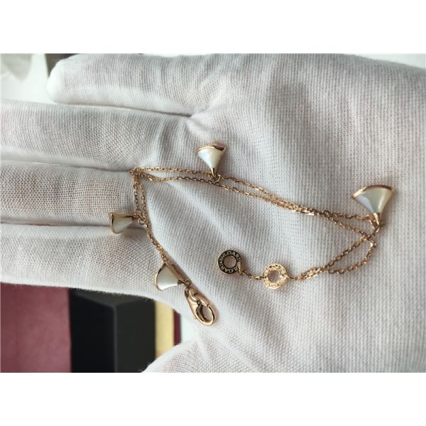 No Diamond Luxury Jewelry Jewelry Divas Dream Bracelet 18K Rose Gold With Morher Of Pearl