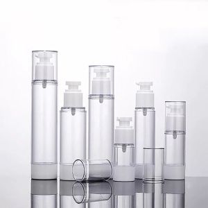 Plastic Airless Cosmetic Bottles With Pump or Sprayer Perfect for Packaging Cosmetic Liquids Essential Oils and Serums in Bulk Orders