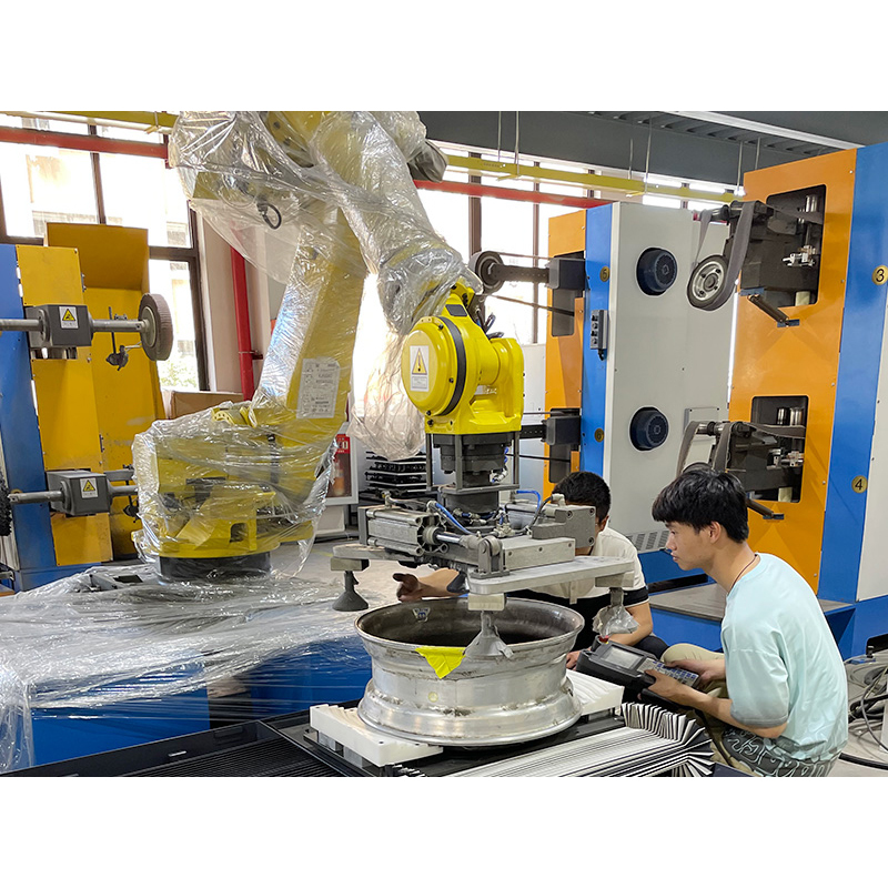 Robotic Metal Polishing Machine Automatic Deburring Grinding Buffing Cell for