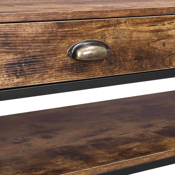 Coffee Table With 2 Drawers For Sale, Rustic Coffee Table Furniture, Living Room Furniture, ULCT43X